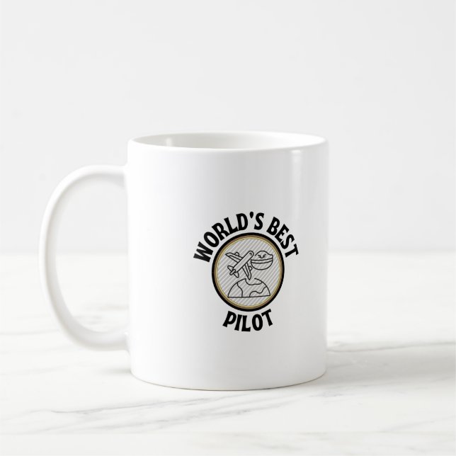 världens bästa pilot kaffemugg (Vänster)