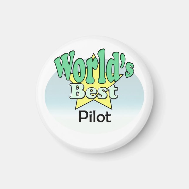Världens bästa pilot magnet (Framsidan)
