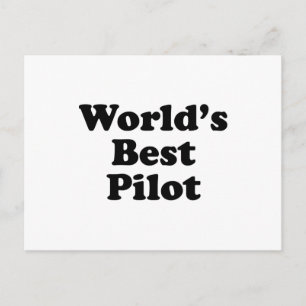 Världens bästa pilot vykort