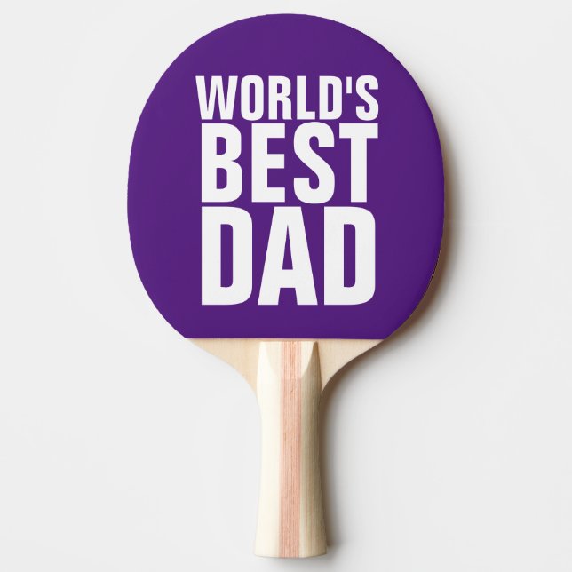 VÄRLDENS BÄSTA PING PONG PADDLE PAPPA PINGISRACKET (Framsidan)
