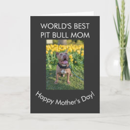 Världens bästa Pit Bull-mamma Kort