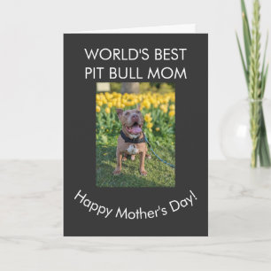 Världens bästa Pit Bull-mamma Kort