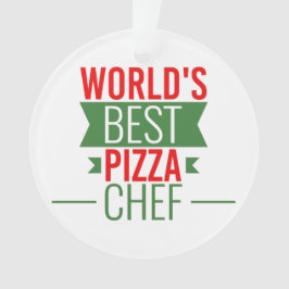 Världens bästa Pizza Chef - röd vit grönt