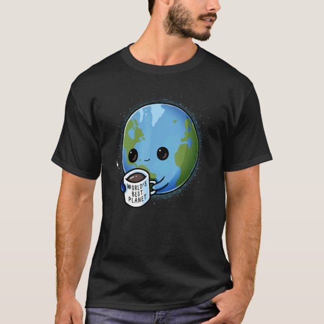 Världens bästa planetskonstruktion Mor Earth C T Shirt (Framsida)
