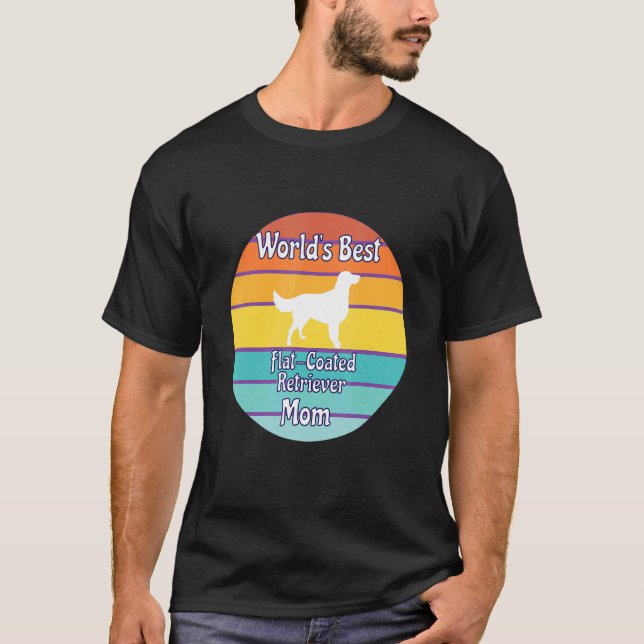 Världens bästa platta Jackat uppfödare Mamma T Shirt (Framsida)
