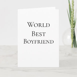 Världens bästa pojkvän make man valentine dag m kort