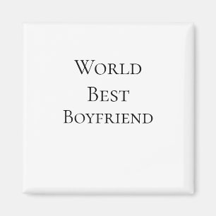 Världens bästa pojkvän make man valentine dag m magnet