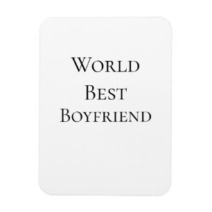 Världens bästa pojkvän make man valentine's day m magnet