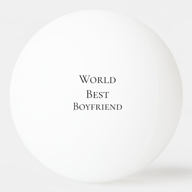Världens bästa pojkvän make man valentine's day m pingisboll (Framsidan)