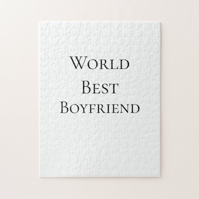 Världens bästa pojkvän make man valentine's day m pussel (Vertikal)