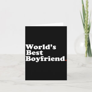 Världens bästa pojkvän Valentine-presenter till ho Kort