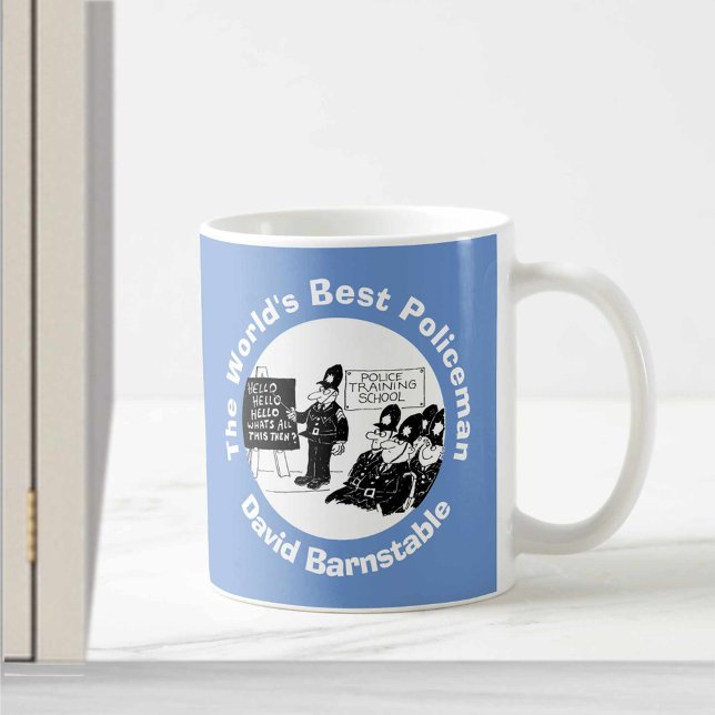 Världens bästa polis. kaffemugg (Skapare uppladdad)