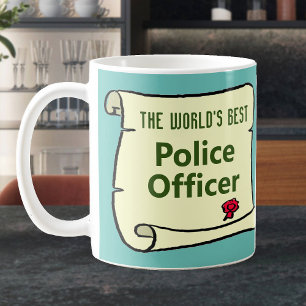 Världens bästa polis. kaffemugg
