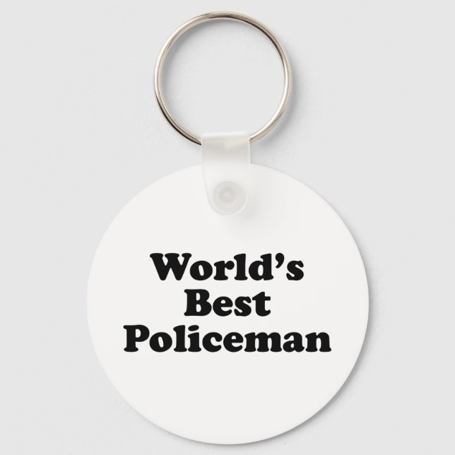 Världens bästa polis nyckelring (Framsida)