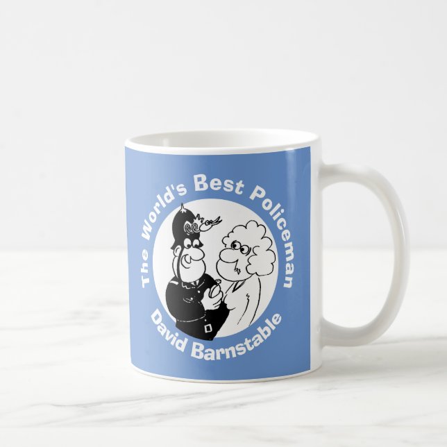Världens bästa polis. UK Police Constable Kaffemugg (Höger)