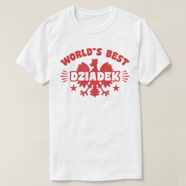 Världens bästa polska Dziadek Tee (Design framsida)