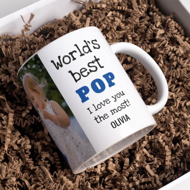 Världens bästa popo-Kärlek, du mest mordiskt foto Kaffemugg (Skapare uppladdad)