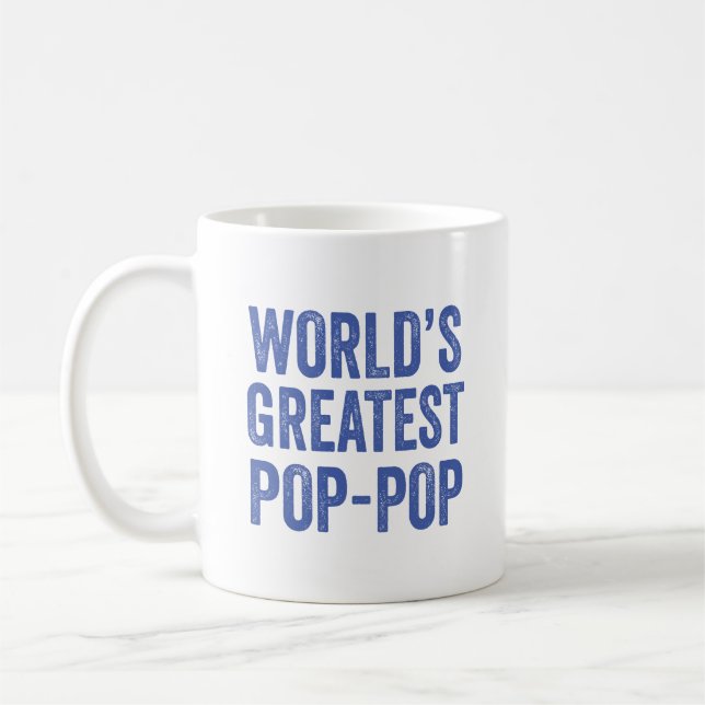 Världens bästa popp-Fars dag Kaffemugg (Vänster)