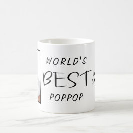 Världens bästa Poppop-Anpassningsbar Photo Namn-år Kaffemugg