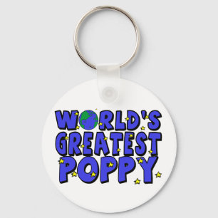 Världens Bästa Poppy Nyckelring