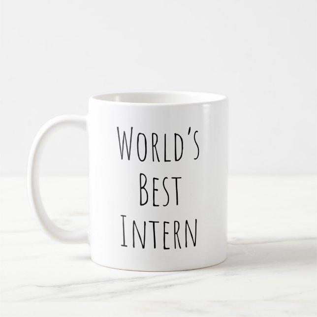 Världens bästa praktikant kaffemugg (Vänster)