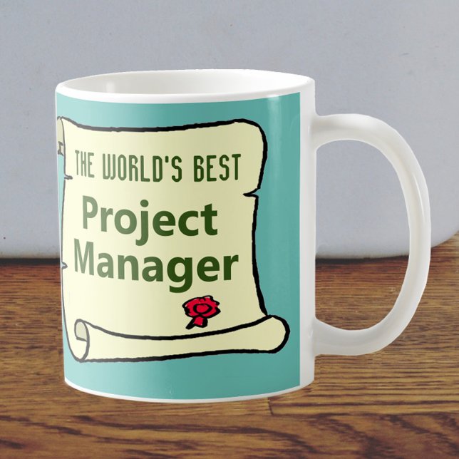Världens bästa projektledare. kaffemugg (Skapare uppladdad)