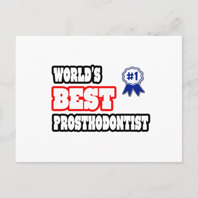Världens bästa prosthodontist vykort (Framsida)