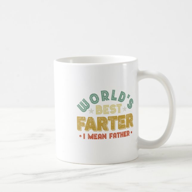 Världens bästa pruttande pappa jag menar pappa Män Kaffemugg (Höger)