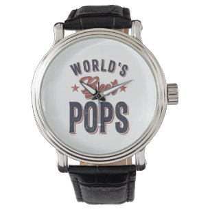 Världens bästa puffar Far Grandpa Gift Armbandsur