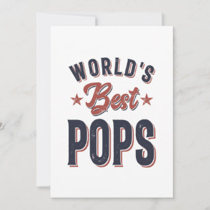 Världens bästa puffar Far Grandpa Gift Tack Kort