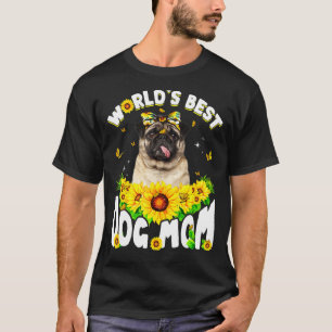 Världens bästa Pug Hund Mors dag T Shirt