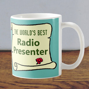Världens bästa radiopresentatör. kaffemugg