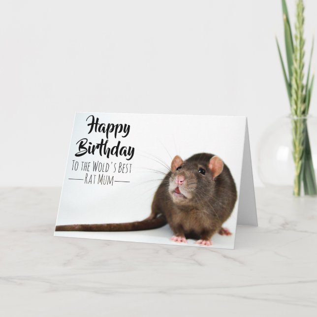 Världens bästa Råtta Morsa Kort (Framsida)