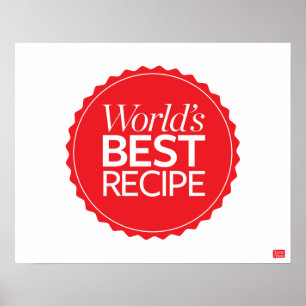 Världens bästa recept poster