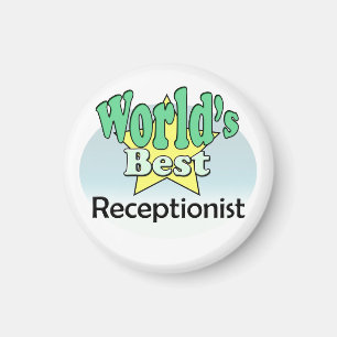 Världens bästa receptionist magnet