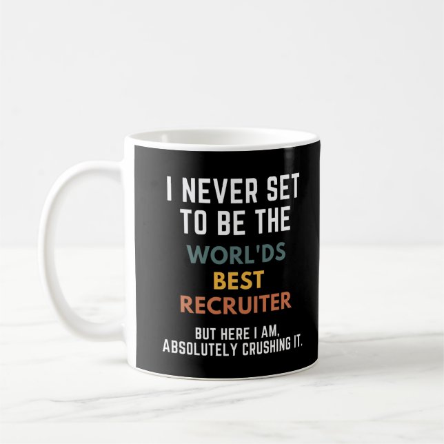 Världens bästa recruiter - inspiration kaffemugg (Vänster)