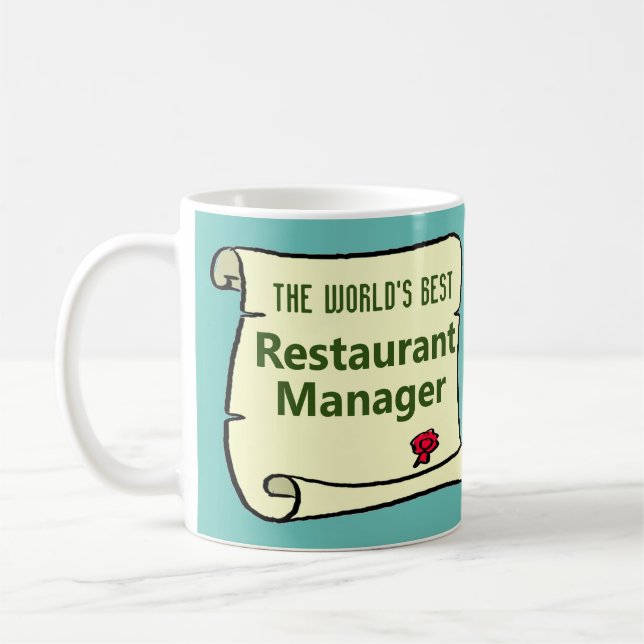 Världens bästa Restaurant Manager. Kaffemugg (Vänster)