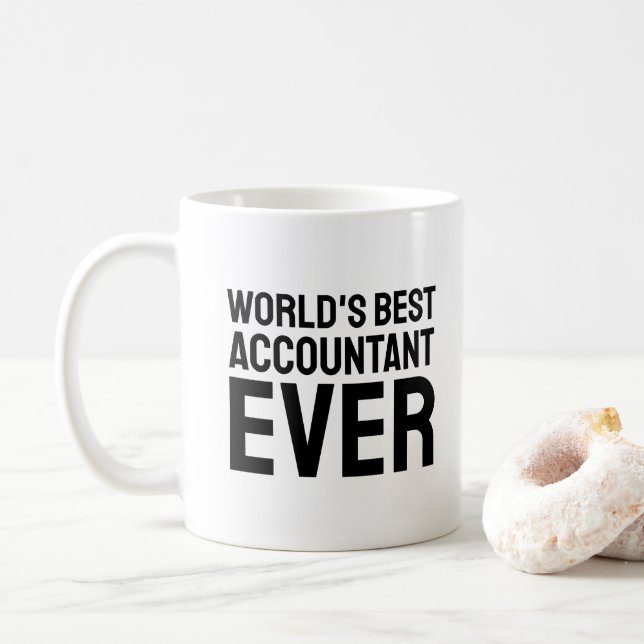 Världens bästa revisor någonsin | Lustigt Kaffemugg (Med munk)