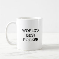Världens bästa ROCKER-kaffe Mugg