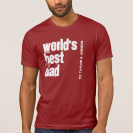 Världens bästa Röda och vita Pappa V200 T Shirt