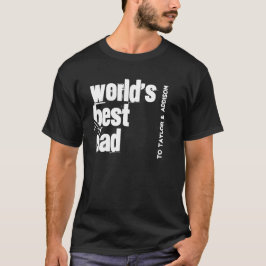 Världens bästa Röda och vita Pappa V200 T Shirt