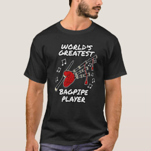 Världens bästa säckpipespelare skotsk musiker t shirt