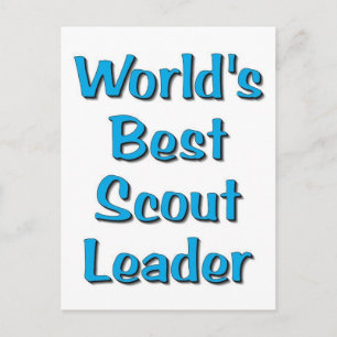 Världens bästa Scoutledarmerch Vykort