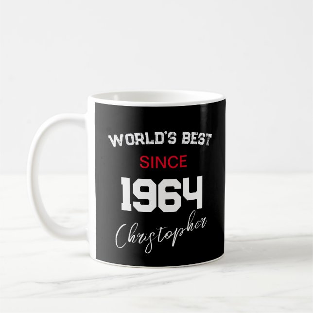 Världens bästa sedan varje år Grattis på födelseda Kaffemugg (Vänster)