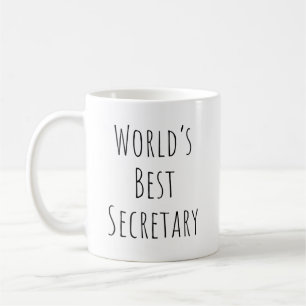 Världens bästa sekreterare kaffemugg