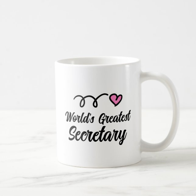 Världens Bästa Sekreterare kaffemugg present (Höger)