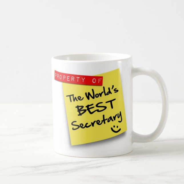 Världens bästa sekreterare Post Kaffemugg (Höger)