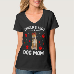 Världens bästa Shiba Inu Hund Funny Mors dag T Shirt