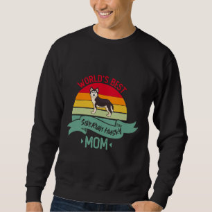 Världens bästa Siberian husky Mamma Lång Ärmad Tröja