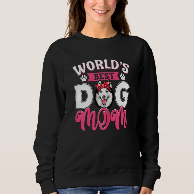 Världens bästa Siberian husky Mamma Mor T Shirt (Framsida)